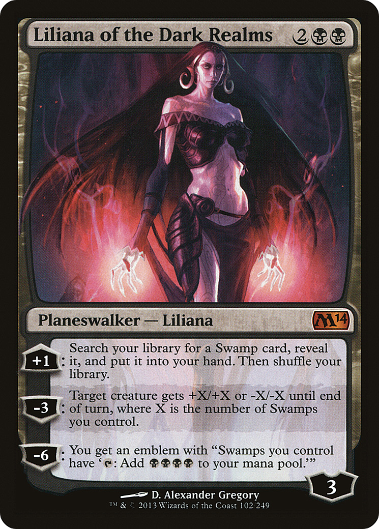 Liliana of the Dark Realms (M14-102) Foil