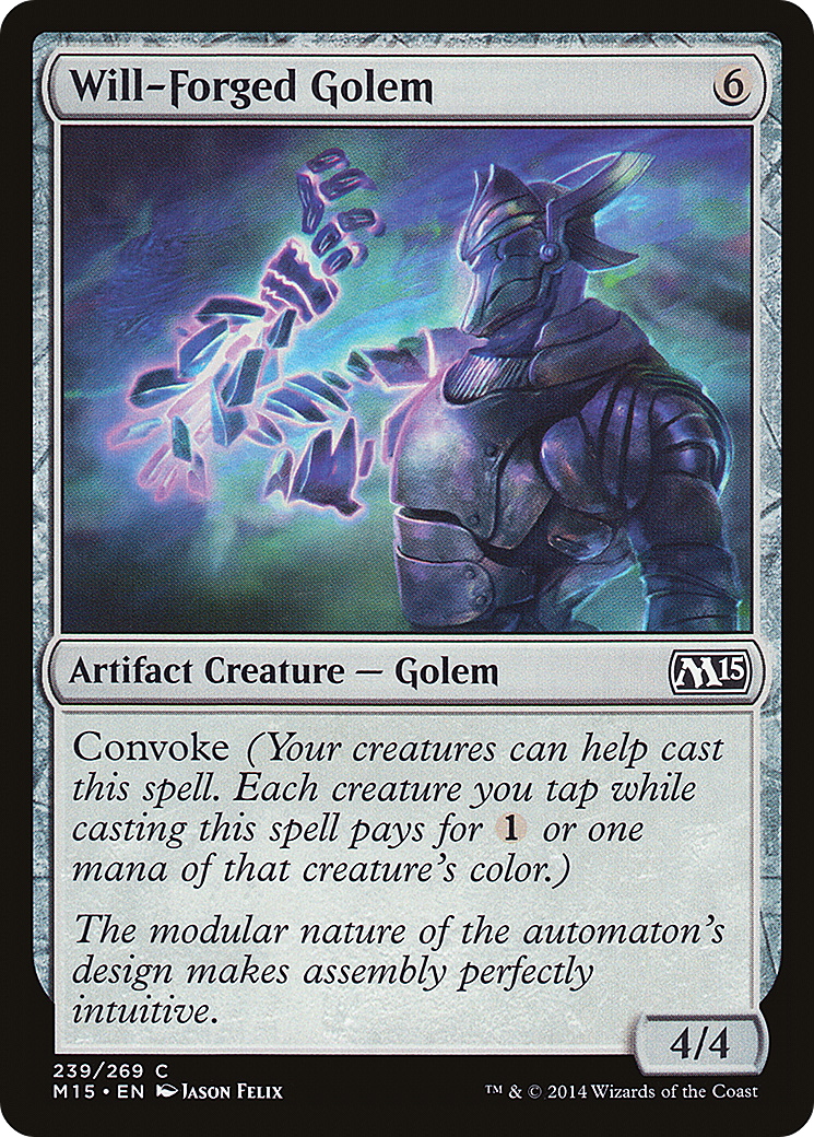 Will-Forged Golem (M15-239) Foil