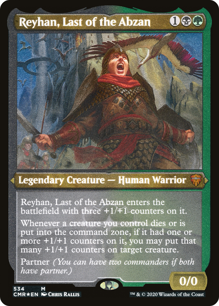 Reyhan, Last of the Abzan (Foil Etched) (CMR-534) Foil