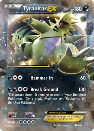 Tyranitar EX 042/98  - Holofoil XY  Ancient Origins - Ultra Rare