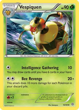 Vespiquen (10) - 10/98 - Uncommon - Reverse Holo