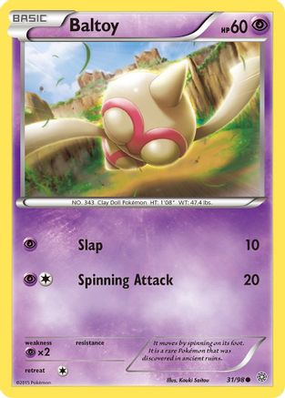 Baltoy (31) - 31/98 - Common - Reverse Holo
