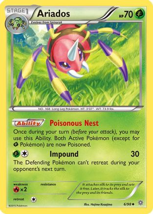 Ariados - 6/98 - Uncommon