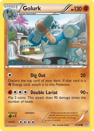Golurk (41) - 41/98 - Common - Reverse Holo
