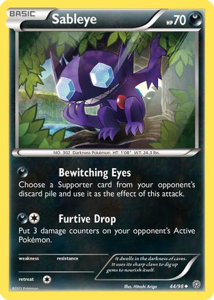Sableye - 44/98 - Uncommon - Reverse Holo