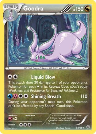 Goodra - 60/98 - Holo Rare - Reverse Holo