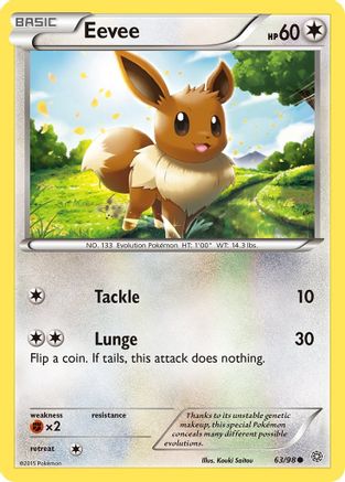 Eevee - 63/98 - Common - Reverse Holo