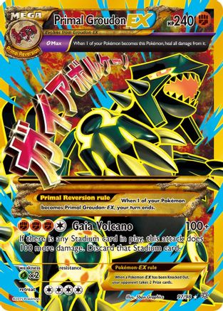 Primal Groudon EX (Shiny Full Art) 97/98 - Ultra Rare
