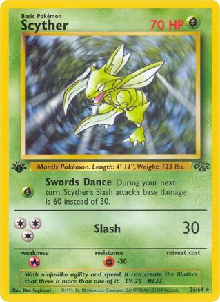 Scyther (26) 026/64  - Unlimited Jungle - Rare