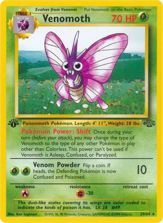 Venomoth (29) 029/64 - Unlimited Jungle - Rare