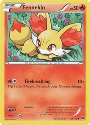 Fennekin - 25/162 - Common - Reverse Holo