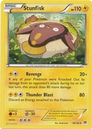 Stunfisk - 56/162 - Uncommon - Reverse Holo
