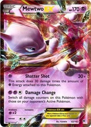 Mewtwo EX (62) 062/162  - Holofoil XY  BREAKthrough - Ultra Rare