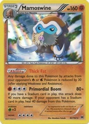 Mamoswine - 82/162 - Holo Rare - Reverse Holo