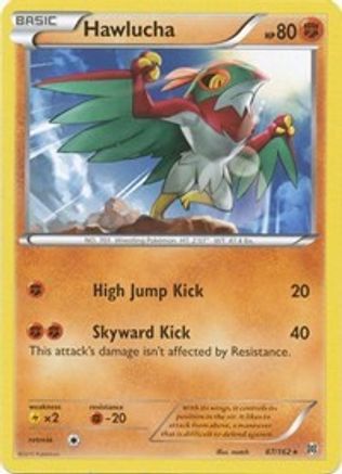 Hawlucha - 87/162 - Rare - Reverse Holo
