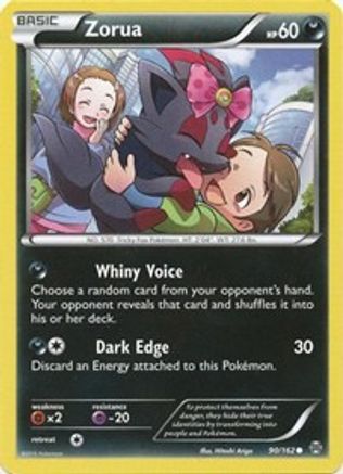 Zorua (90) - 90/162 - Common - Reverse Holo