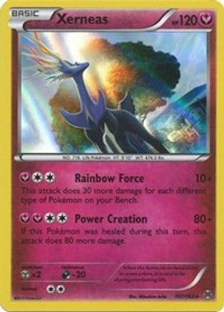 Xerneas - 107/162 - Holo Rare - Reverse Holo