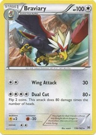 Braviary - 130/162 - Rare - Reverse Holo