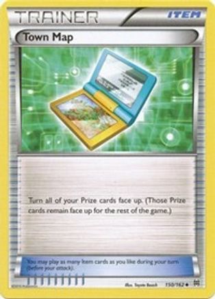 Town Map - 150/162 - Uncommon - Reverse Holo