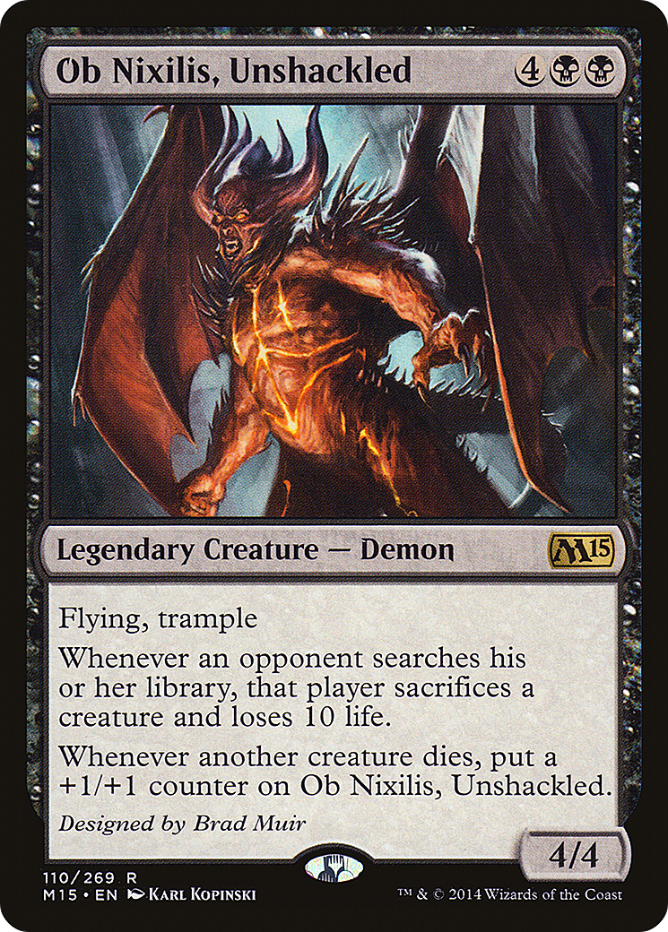 Ob Nixilis, Unshackled (M15-110) Foil