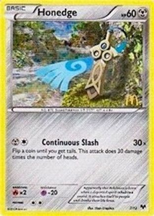 Honedge - 7/12 - Holofoil McDonalds Promos 2014 - Promo