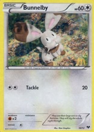 Bunnelby - 10/12 - Holofoil McDonalds Promos 2014 - Promo