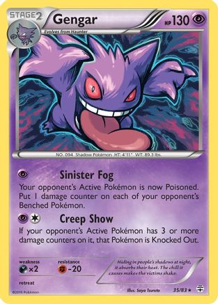Gengar 035/83  - Holofoil Generations - Holo Rare