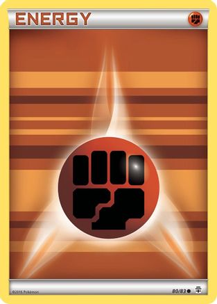 Fighting Energy 080 - Reverse Holofoil Generations - Common