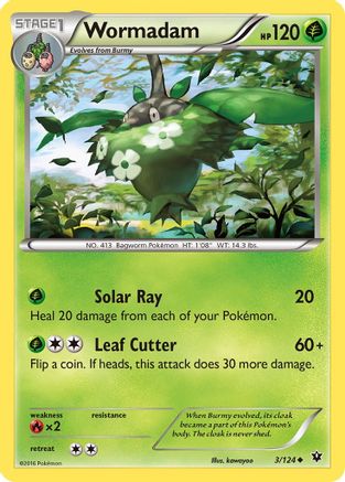 Wormadam (3) - 3/124 - Uncommon - Reverse Holo
