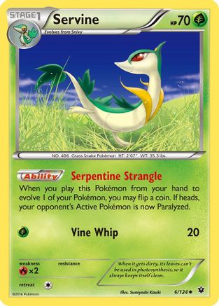 Servine - 6/124 - Uncommon - Reverse Holo