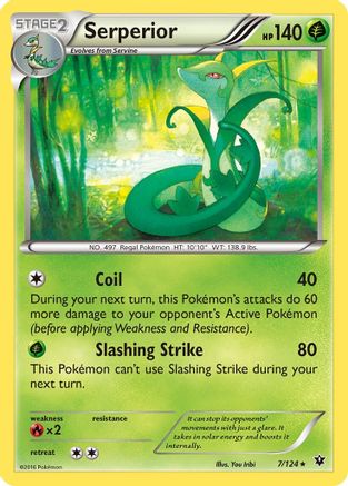 Serperior - 7/124 - Rare - Reverse Holo