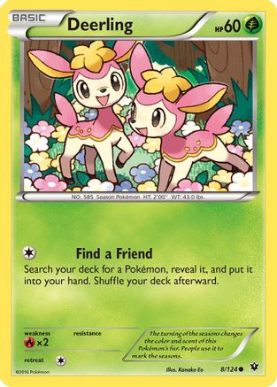 Deerling - 8/124 - Common - Reverse Holo