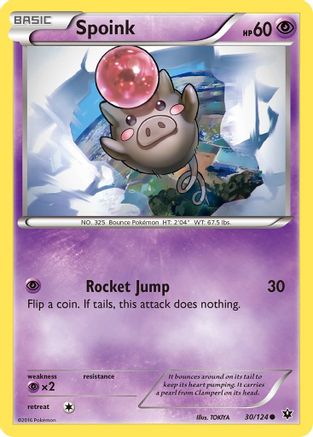 Spoink - 30/124 - Common - Reverse Holo