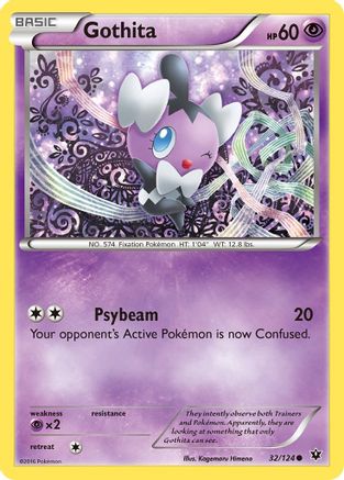 Gothita - 32/124 - Common - Reverse Holo