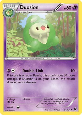 Duosion - 34/124 - Uncommon - Reverse Holo