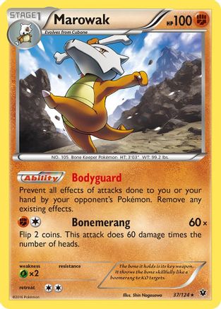 Marowak - 37/124 - Rare