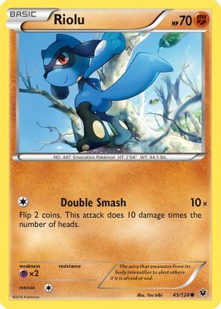 Riolu (45) - 45/124 - Common - Reverse Holo