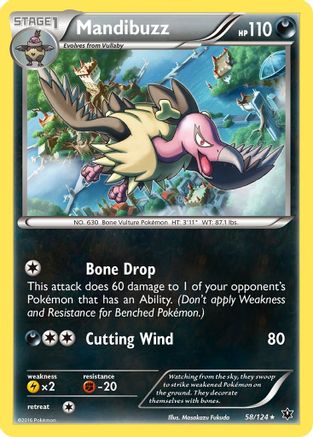 Mandibuzz - 58/124 - Rare - Reverse Holo