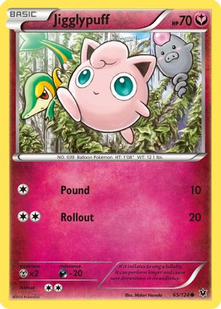 Jigglypuff - 65/124 - Common - Reverse Holo