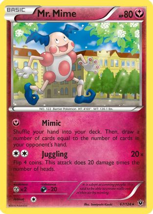 Mr. Mime - 67/124 - Rare - Reverse Holo