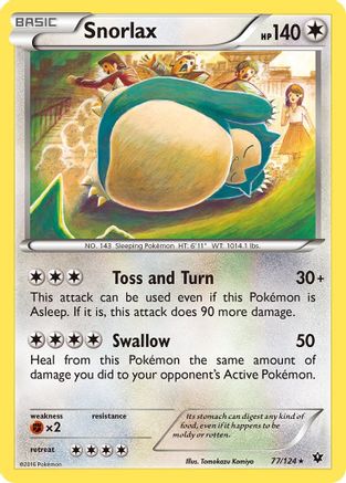 Snorlax - 77/124 - Rare