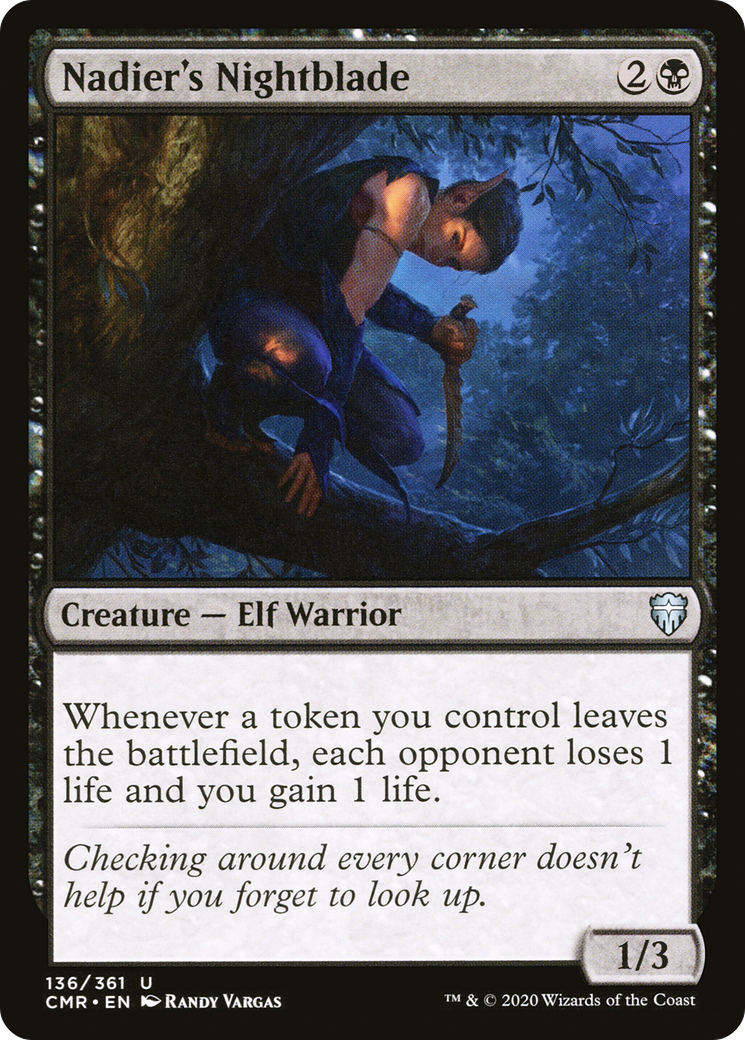 Nadier's Nightblade (CMR-136) Foil