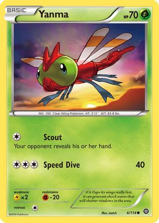 Yanma - 6/114 - Common - Reverse Holo