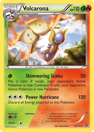 Volcarona 015/114 XY Steam Siege - Rare