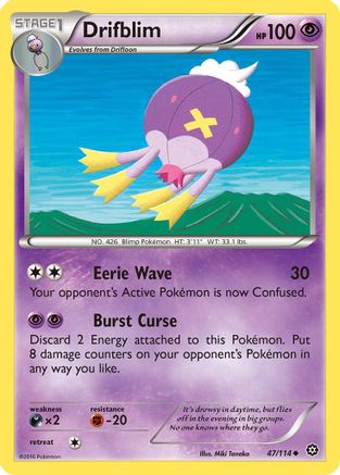 Drifblim - 47/114 - Uncommon - Reverse Holo