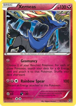 Xerneas - 81/114 - Holo Rare - Reverse Holo