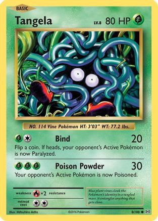 Tangela - 8/108 - Common - Reverse Holo