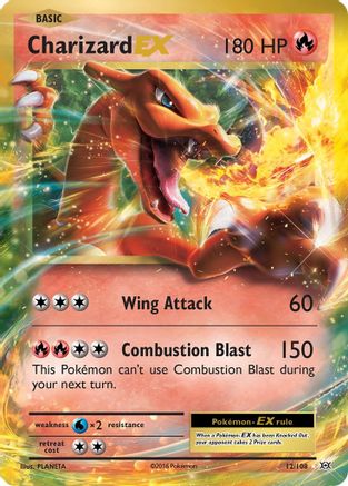 Charizard EX 012/108  - Holofoil XY  Evolutions - Ultra Rare