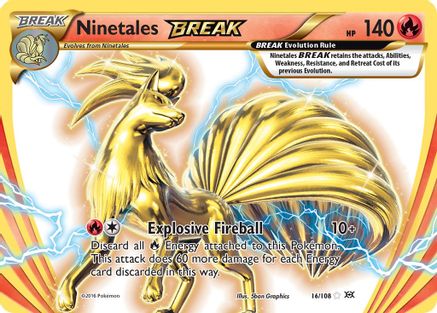 Ninetales BREAK 016/108  - Holofoil XY  Evolutions - Rare BREAK