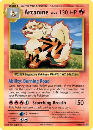 Arcanine - 18/108 - Rare